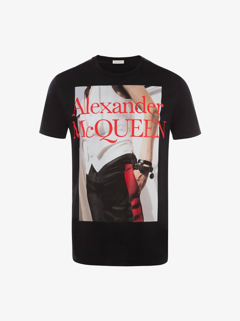 Camisetas Alexander McQueen Atelier Print Hombre - Negros - Mexico 821-FAZLPM